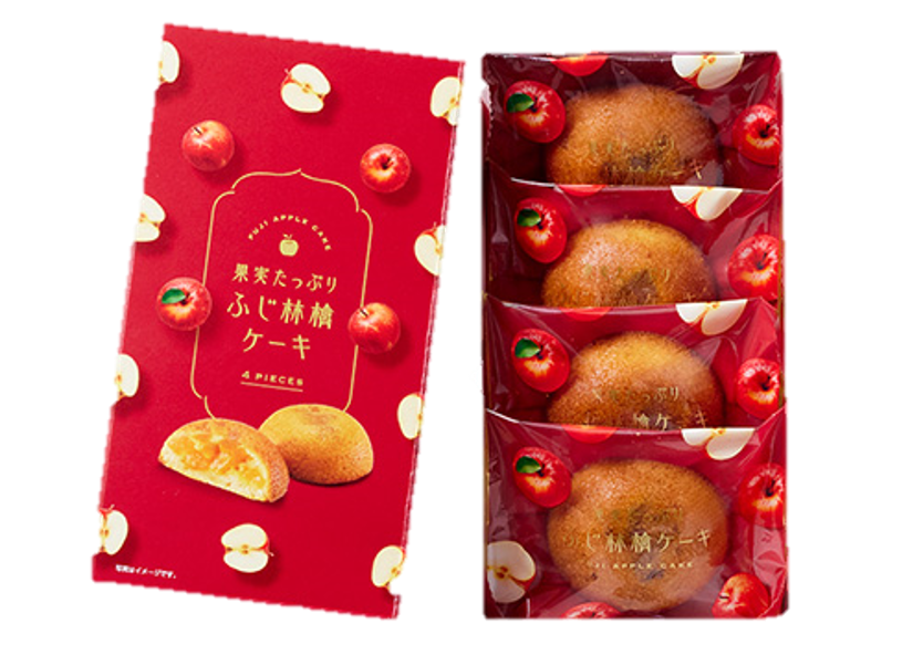 中島大祥堂　果実たっぷりふじ林檎ケーキ 4 号　１箱（12個セット）